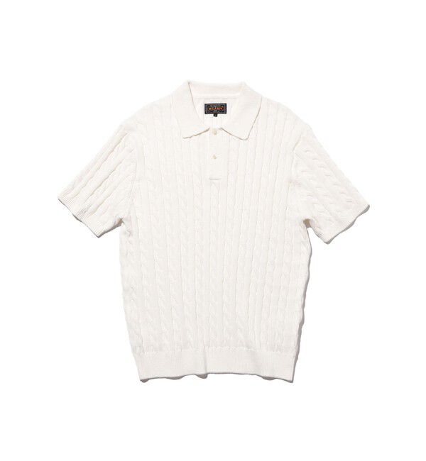 BEAMS PLUS「Knit Polo Cable」|ポロシャツ|