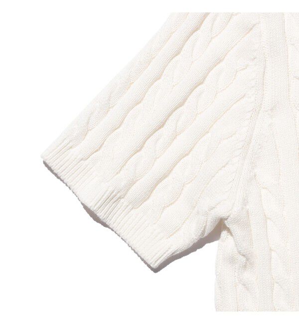 BEAMS PLUS「Knit Polo Cable」|ポロシャツ|