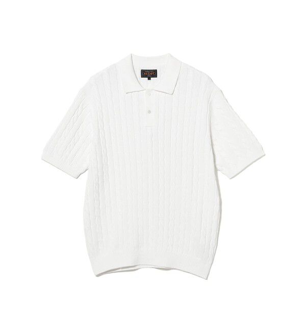 BEAMS PLUS「Knit Polo Cable」|ポロシャツ|