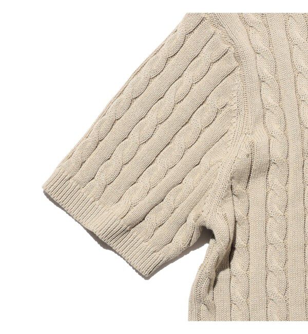 BEAMS PLUS「Knit Polo Cable」|ポロシャツ|