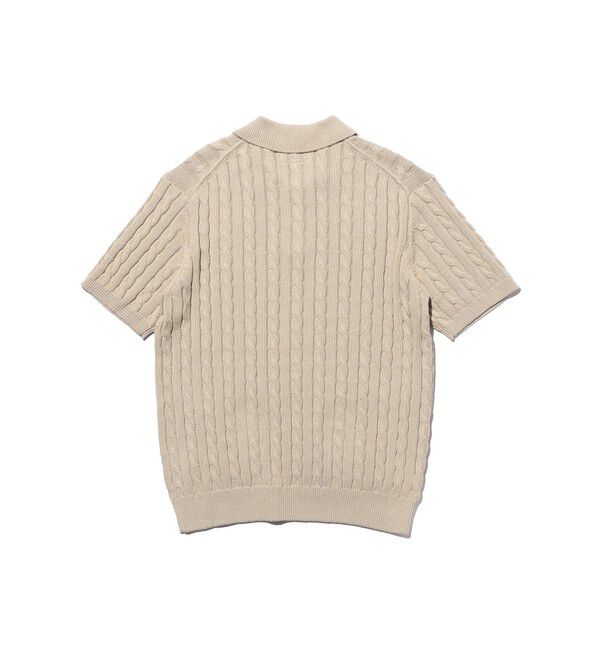 BEAMS PLUS「Knit Polo Cable」|ポロシャツ|