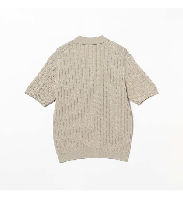 BEAMS PLUS「Knit Polo Cable」|ポロシャツ|