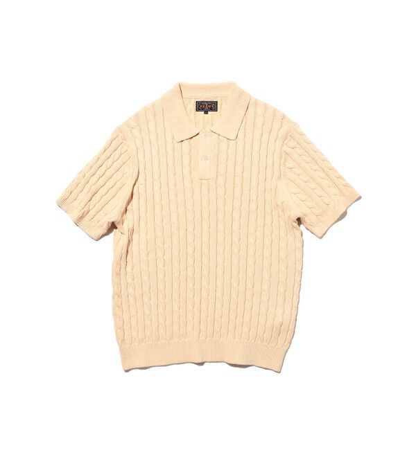BEAMS PLUS「Knit Polo Cable」|ポロシャツ|