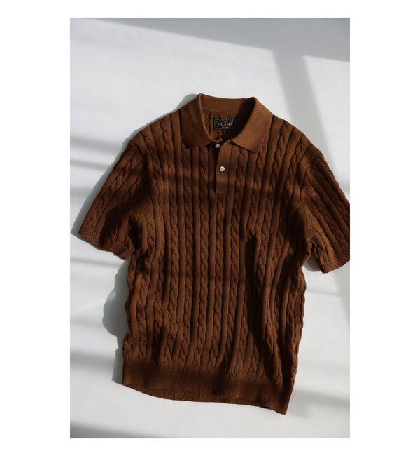 BEAMS PLUS「Knit Polo Cable」|ポロシャツ|