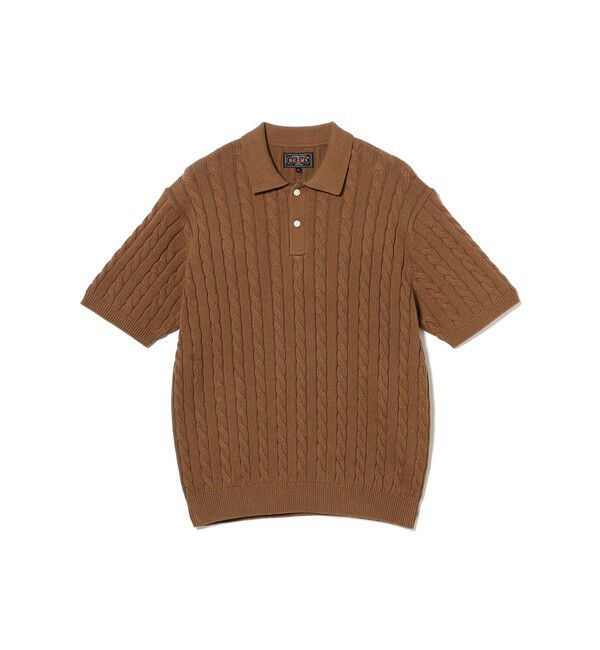 BEAMS PLUS「Knit Polo Cable」|ポロシャツ|