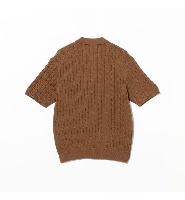 BEAMS PLUS「Knit Polo Cable」|ポロシャツ|