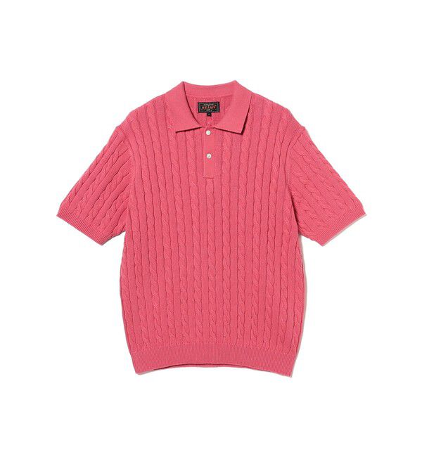 BEAMS PLUS「Knit Polo Cable」|ポロシャツ|