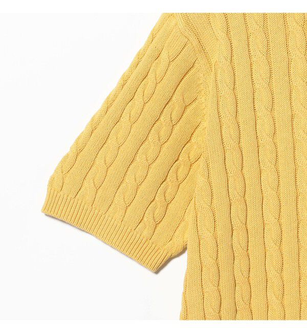 BEAMS PLUS「Knit Polo Cable」|ポロシャツ|