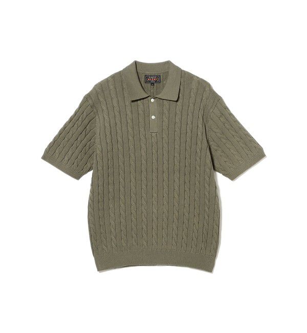 BEAMS PLUS「Knit Polo Cable」|ポロシャツ|