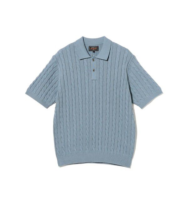 BEAMS PLUS「Knit Polo Cable」|ポロシャツ|