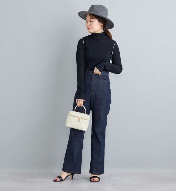 SHIPS for women「〈手洗い可能〉ドライタッチ リブ タートル」|Tシャツ・カットソー|