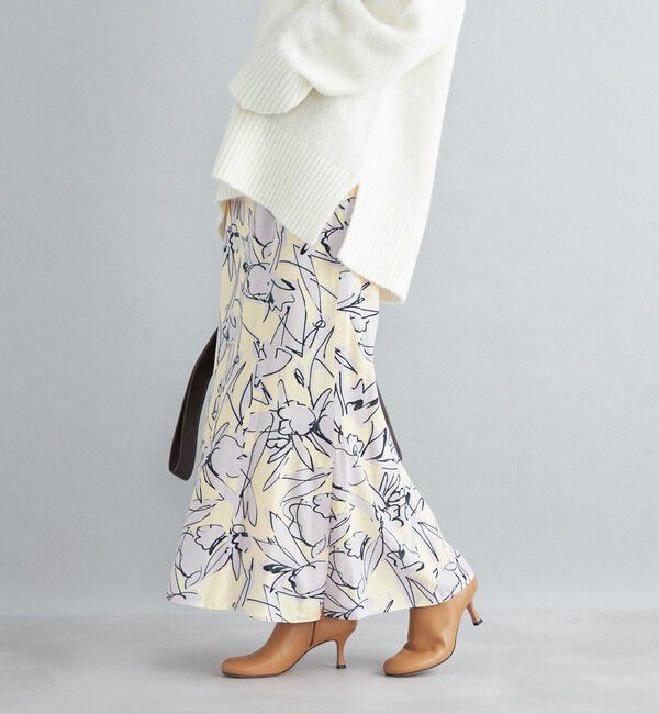 SHIPS for women「〈手洗い可能〉IPEKA フラワープリント マーメイド スカート」|スカート|