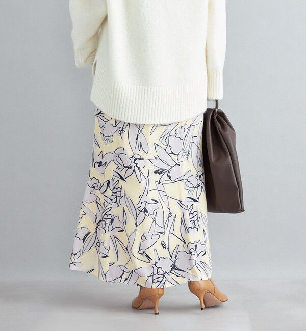SHIPS for women「〈手洗い可能〉IPEKA フラワープリント マーメイド スカート」|スカート|
