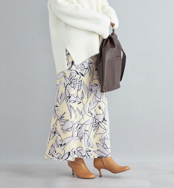 SHIPS for women「〈手洗い可能〉IPEKA フラワープリント マーメイド スカート」|スカート|