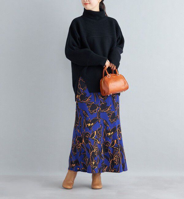 SHIPS for women「〈手洗い可能〉IPEKA フラワープリント マーメイド スカート」|スカート|