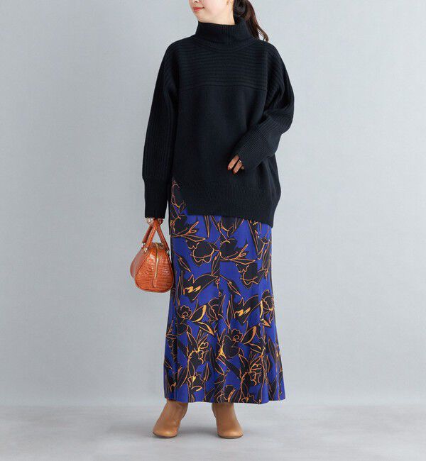 SHIPS for women「〈手洗い可能〉IPEKA フラワープリント マーメイド スカート」|スカート|