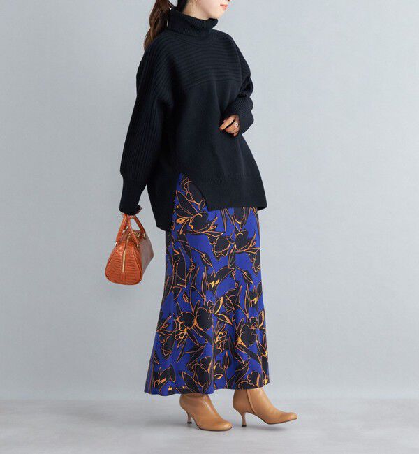 SHIPS for women「〈手洗い可能〉IPEKA フラワープリント マーメイド スカート」|スカート|