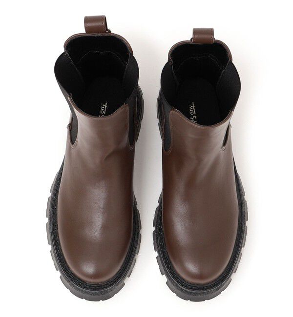 SHIPS any「【WEB限定】SHIPS any: トラックソール サイドゴア ブーツ 24FW」|ショートブーツ|