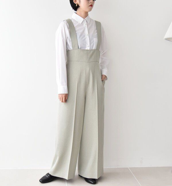 quaranciel「quaranciel:〈洗濯機可能〉REPREVE パールモチーフ ハンサム シャツ」|シャツ・ブラウス|