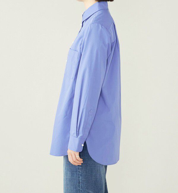 quaranciel「quaranciel:〈洗濯機可能〉REPREVE パールモチーフ ハンサム シャツ」|シャツ・ブラウス|