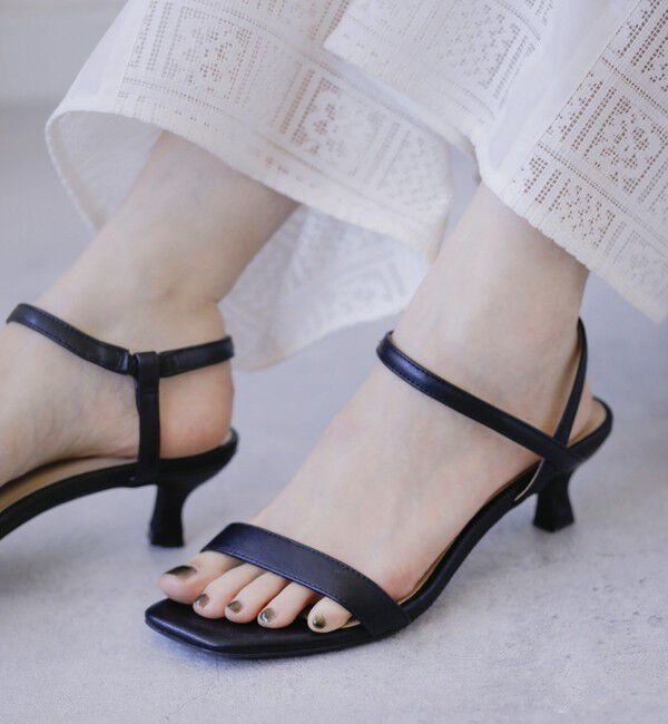 quaranciel「quaranciel: ストラップ ヒール サンダル」|サンダル|