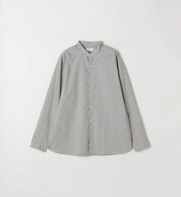 SHIPS any「SHIPS any: ストライプ / ソリッド リラックス バンドカラー シャツ 25AW◇」|シャツ・ブラウス|