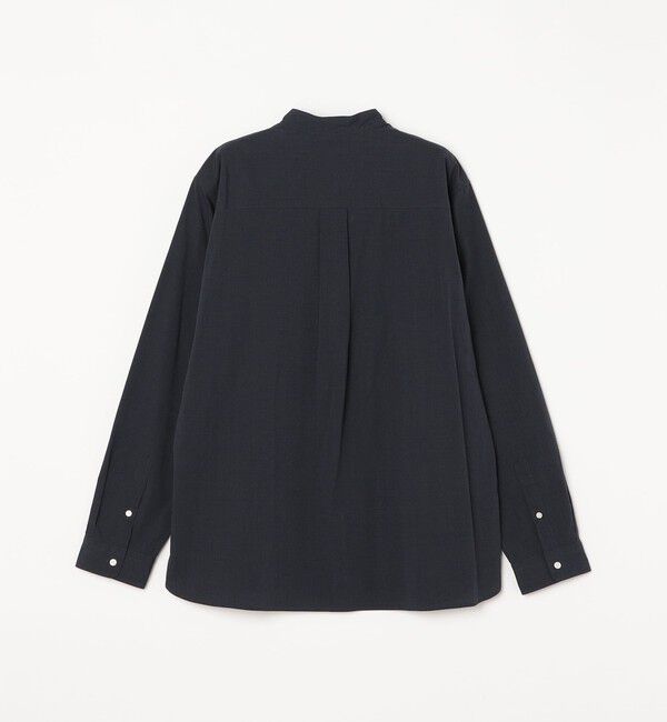 SHIPS any「SHIPS any: ストライプ / ソリッド リラックス バンドカラー シャツ 25AW◇」|シャツ・ブラウス|