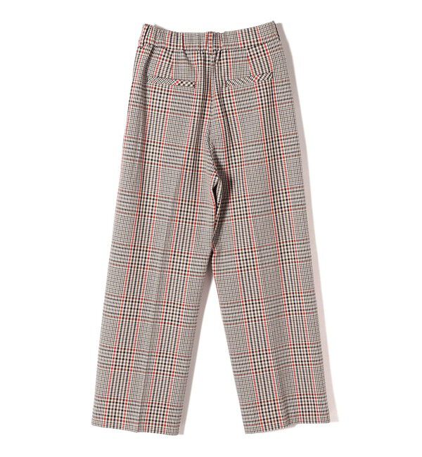 SHIPS Colors 「SHIPS Colors:〈洗濯機可能〉TR チェック タック ワイド パンツ」|スラックス|