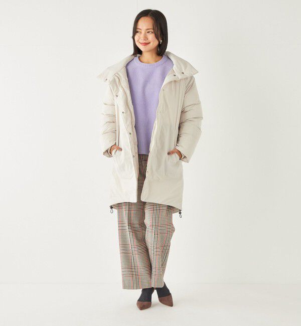 SHIPS Colors 「SHIPS Colors:〈洗濯機可能〉TR チェック タック ワイド パンツ」|スラックス|