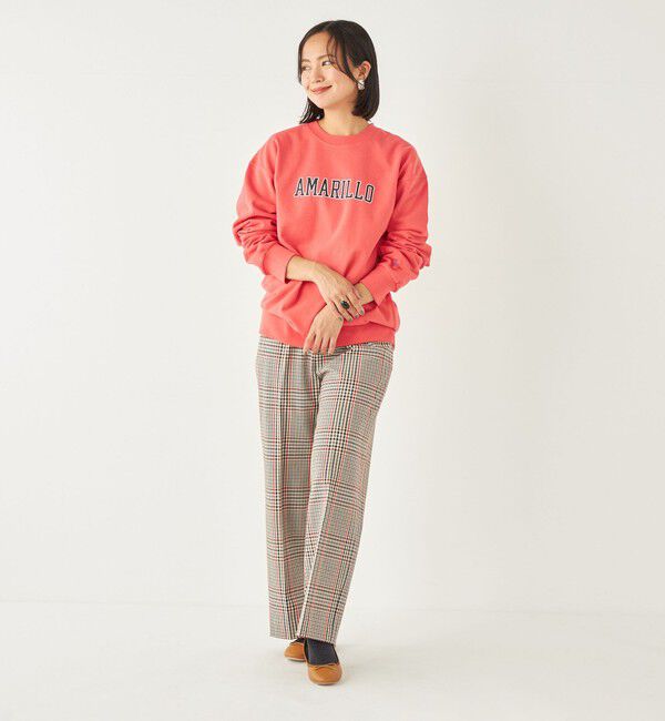 SHIPS Colors 「SHIPS Colors:〈洗濯機可能〉TR チェック タック ワイド パンツ」|スラックス|