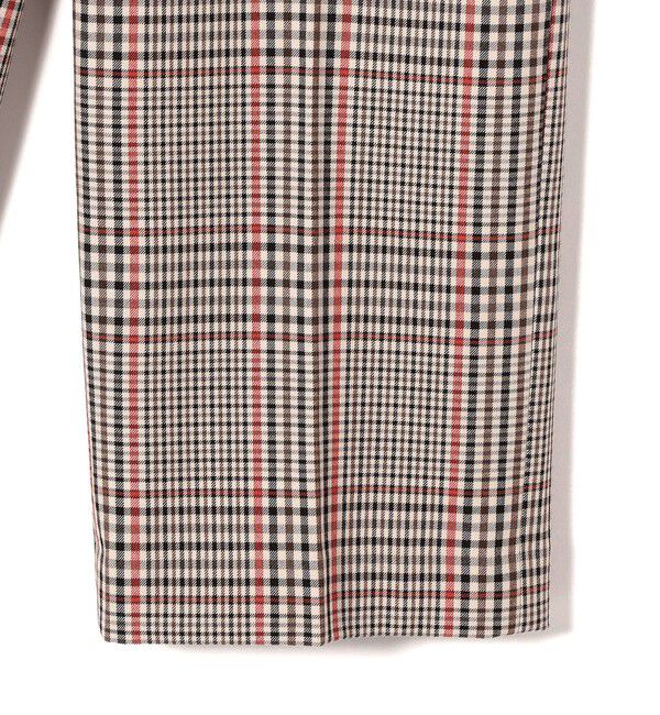 SHIPS Colors 「SHIPS Colors:〈洗濯機可能〉TR チェック タック ワイド パンツ」|スラックス|