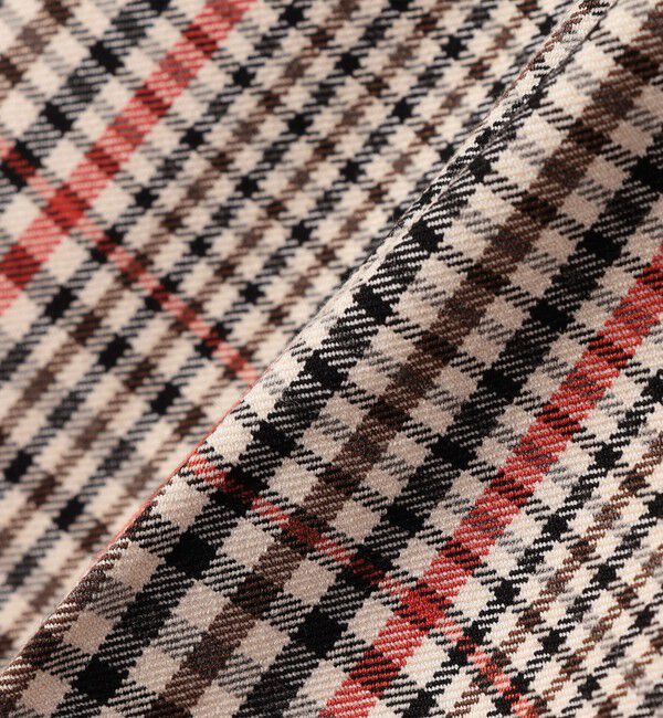 SHIPS Colors 「SHIPS Colors:〈洗濯機可能〉TR チェック タック ワイド パンツ」|スラックス|