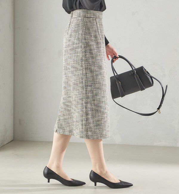 SHIPS for women「〈セレモニー対応可〉スラブ ツイード タイト スカート（セットアップ対応）」|タイト|