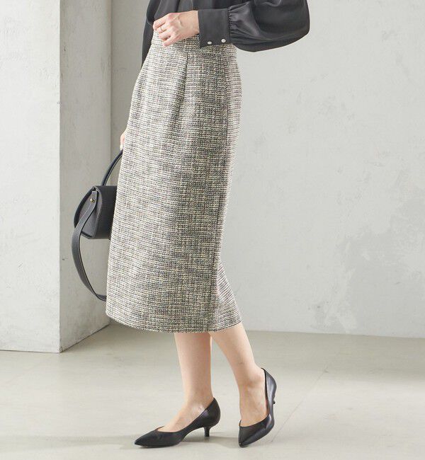 SHIPS for women「〈セレモニー対応可〉スラブ ツイード タイト スカート（セットアップ対応）」|タイト|