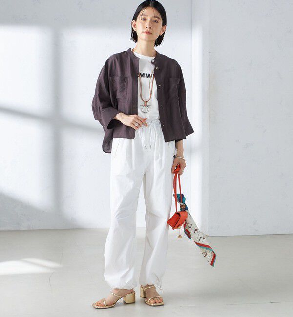 SHIPS for women「〈手洗い可能〉裾ドロスト ナイロン カーゴ パンツ ◇」|その他|