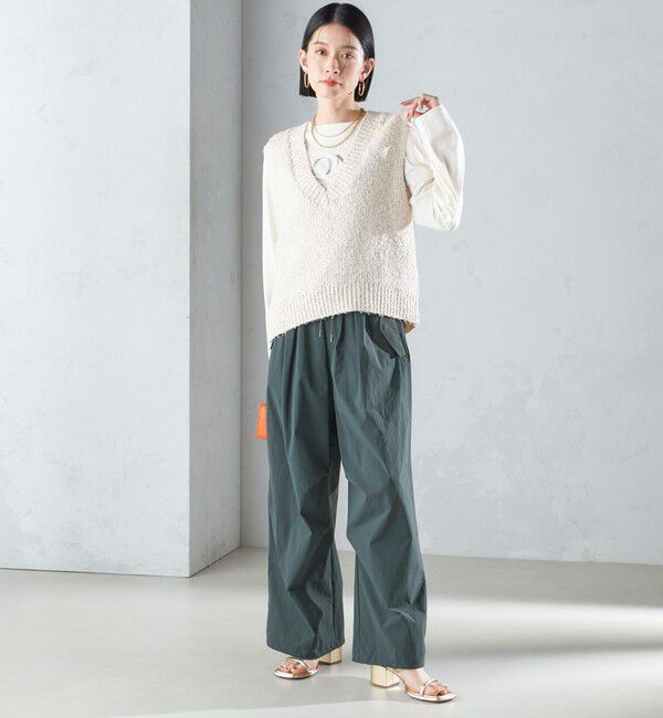 SHIPS for women「〈手洗い可能〉裾ドロスト ナイロン カーゴ パンツ ◇」|その他|