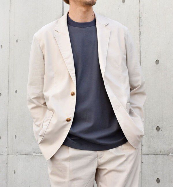 SHIPS any「SHIPS any: 〈接触冷感・遮熱等〉ハイブリッドリネン ジャケット (セットアップ対応)」|テーラードジャケット|
