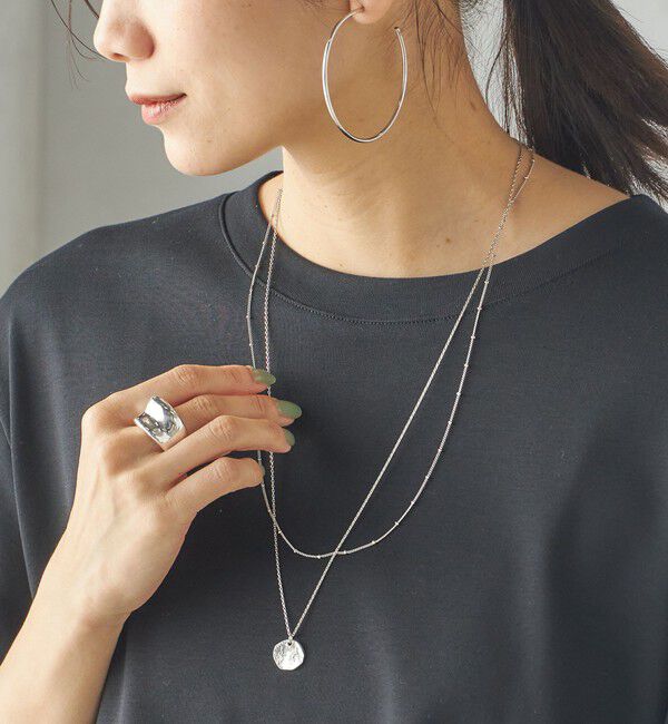 SHIPS for women「レイヤード コイン ネックレス」|ネックレス|シルバー