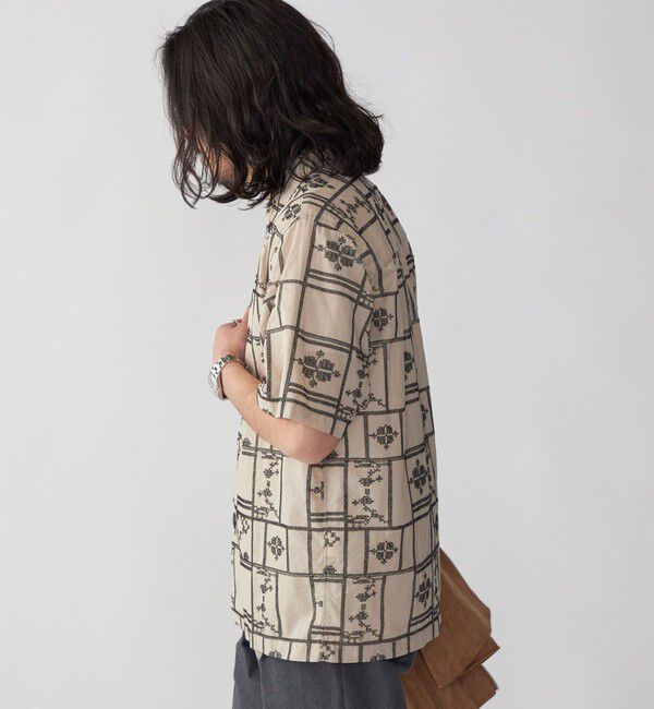 SHIPS「SHIPS: エンブロイダリー オープンカラー シャツ」|シャツ・ブラウス|