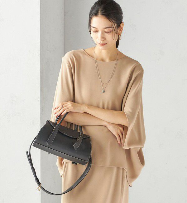 SHIPS for women「〈接触冷感 / 手洗い可能〉アセテート混 バック サテン ドルマン ブラウス」|シャツ・ブラウス|