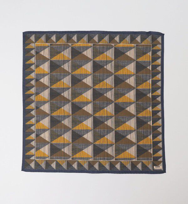 SHIPS「SHIPS: パターン デザイン バンダナ」|ストール|ライトグリーン