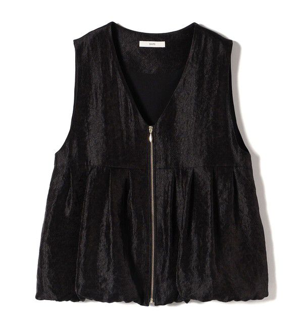 SHIPS for women「〈手洗い可能〉サテン タック バルーン ジレ」|ベスト・ジレ|