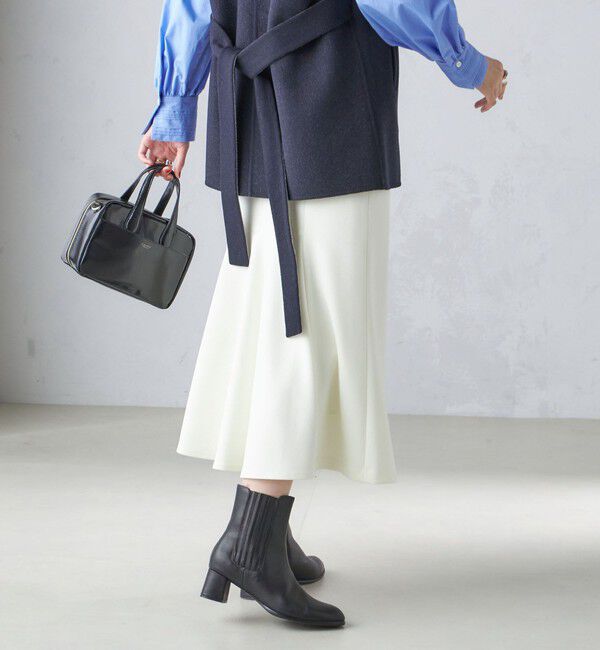 SHIPS for women「〈手洗い可能〉ニット ジョーゼット バック マーメイド スカート」|スカート|