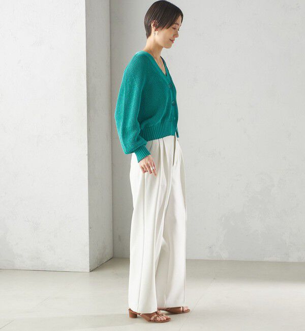 SHIPS for women「〈手洗い可能〉シャーク ツイード タック パンツ」|その他|