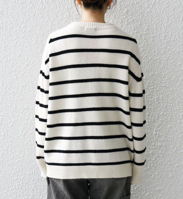 SHIPS any「SHIPS any:〈手洗い可能〉AQUA カシミヤ ミックス スキッパー カーディガン」|カーディガン|