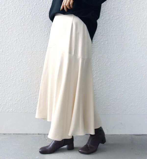 SHIPS for women「シャイニー サテン マーメイド スカート」|スカート|