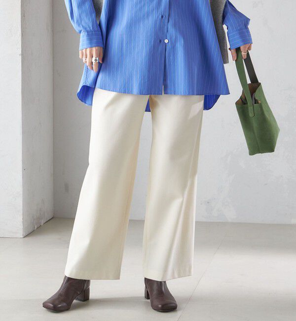 SHIPS for women「〈手洗い可能〉両面起毛 ドロスト パンツ」|その他|