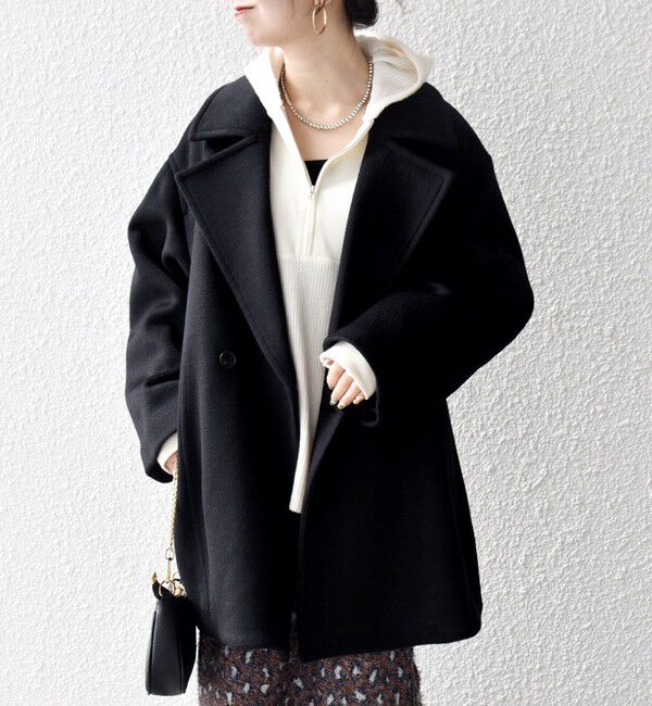 SHIPS any「SHIPS any: ウール コクーン テーラード ショート コート 25AW」|その他|