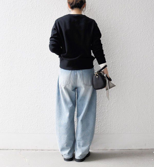 SHIPS any「SHIPS any:〈手洗い可能〉裏起毛 ビジュー クルーネック コンパクト プルオーバー」|スウェット・ジャージ|