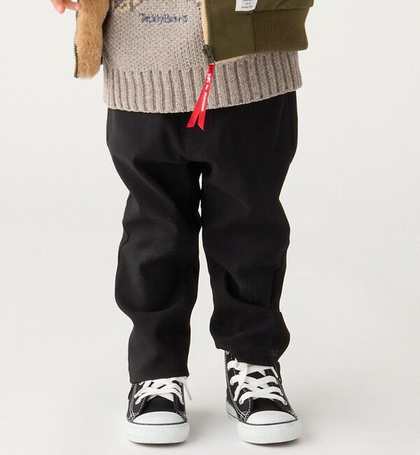 SHIPS Colors 「SHIPS Colors:90～130cm / 〈洗濯機可能〉ストレッチ カラー パンツ◇」|その他|ブラック